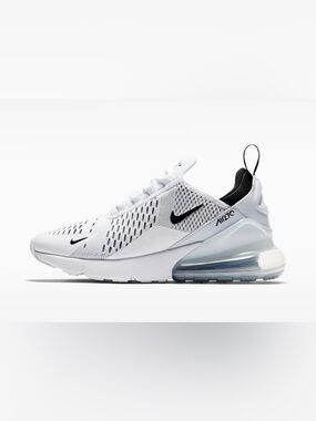 Nike Air Max 270 White with Black Swoosh